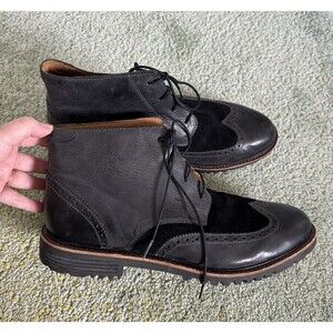 NWOT Sebago Pinehurst Black Leather Dress Men’s Boots Size 13